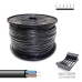 Cable Eléctrico Manguera Sediles Negro 2 x 1 mm 300 m H05VV-F