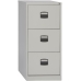 File Cupboard Bisley 3 drawers Grey A4 Metal Steel 102 x 41 x 40 cm