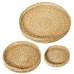 Set van trays Alexandra House Living Beige Rotan Natuurlijke Vezel 40 x 3 x 40 cm