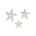 Wall Decoration Romimex Turquoise Stars 22 x 8 x 22 cm 3 Pieces