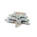 Wall Decoration Romimex Turquoise Stars 22 x 8 x 22 cm 3 Pieces