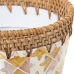 Vaso Alexandra House Living Multicolore Rattan Madreperla Stampa 18 x 14 x 18 cm