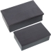 Dekoratiivsete karpide komplekt Alexandra House Living Must Metall 23 x 7 x 14 cm