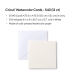 Cartes d'Aquarelle pour Traceur de Découpe Cricut S40 Blanc