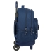 Mochila Escolar com Rodas Munich Spike Azul Marinho