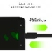 Cable USB Green Cell KABGC03 Negro 25 cm