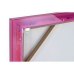 Pintura Home ESPRIT Amarelo Cor de Rosa Moderno Africana 80 x 3,3 x 120 cm (2 Unidades)