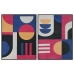 Schilderij Home ESPRIT Blauw Zwart Modern Stads 63 x 3 x 83 cm (2 Stuks)