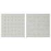 Decorazione da Parete Home ESPRIT Bianco Legno MDF Moderno 80 x 6,5 x 80 cm