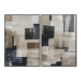 Cuadro Home ESPRIT Negro Beige Abstracto Urbano 83 x 4 x 123 cm (2 Unidades)