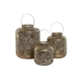 Set de Suporturi de Lumânări Home ESPRIT Auriu* Metal 24 x 24 x 32 cm