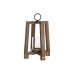 Portacandele Home ESPRIT Marrone Naturale Cristallo Legno di mango 25 x 25 x 35 cm