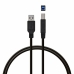 Kabel USB PcCom Črna 3 m