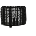 Portacandele Home ESPRIT Nero Metallo 26,5 x 26,5 x 28 cm