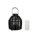 Portacandele Home ESPRIT Nero Metallo 26,5 x 26,5 x 28 cm