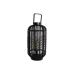 Portavelas Home ESPRIT Negro Metal 25,5 x 25,5 x 46,5 cm