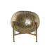 Kaarshouder Home ESPRIT Gouden Metaal Kristal 24 x 24 x 20 cm