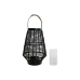 Kaarshouder Home ESPRIT Zwart Metaal 27,5 x 27,5 x 40 cm