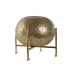 Kaarshouder Home ESPRIT Gouden Metaal Kristal 24 x 24 x 20 cm