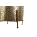 Candleholder Home ESPRIT Golden Metal Crystal 24 x 24 x 33 cm