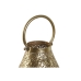 Kaarshouder Home ESPRIT Gouden Metaal Kristal 25 x 25 x 26,5 cm