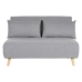 Divano Letto Home ESPRIT Naturale Grigio chiaro 120 x 91 x 78 cm