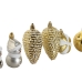 Bolas de Natal Home ESPRIT Dourado PVC 24 x 6 x 35 cm