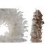 Couronne de Noël Home ESPRIT Blanc Doré Plume 30 x 7 x 30 cm (2 Unités)