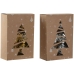 Bolas de Navidad Home ESPRIT Dorado Plateado PVC 20 x 10 x 30 cm (2 Unidades)