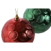 Bolas de Navidad Home ESPRIT Rojo Verde PVC 20 x 10 x 30 cm (2 Unidades)