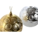 Bolas de Natal Home ESPRIT Dourado Prateado PVC 20 x 10 x 30 cm (2 Unidades)