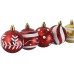 Bolas de Natal Home ESPRIT Vermelho Dourado PVC 25 x 6 x 25 cm (16 Peças)