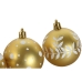 Bolas de Natal Home ESPRIT Vermelho Dourado PVC 25 x 6 x 25 cm (16 Peças)