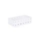 Storage Box with Lid Confortime White 14 x 7 x 4,3 cm (24 Units)