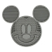 Voerbak voor honden Mickey Mouse Grijs Siliconen 28 x 15 x 1,5 cm