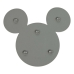 Ciotola per cani Mickey Mouse Grigio Silicone 28 x 15 x 1,5 cm