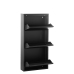 Shoe Rack Alexandra House Living Black 50 x 103 x 15 cm 3 drawers