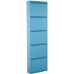 Shoe Rack Alexandra House Living Blue 50 x 170 x 15 cm 5 drawers