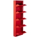 Scarpiera Alexandra House Living Rosso 50 x 170 x 15 cm 5 cassetti