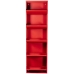 Scarpiera Alexandra House Living Rosso 50 x 170 x 15 cm 5 cassetti