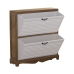 Shoe Rack Alexandra House Living White Brown 76 x 93 x 22 cm 2 drawers