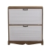 Shoe Rack Alexandra House Living White Brown 76 x 93 x 22 cm 2 drawers