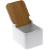 Salt Shaker with Lid Alexandra House Living White Ceramic 17 x 9 x 9 cm