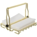 Napkin holder Alexandra House Living Golden Metal 21 x 15 x 18 cm