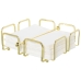 Porta-guardanapos de mesa Alexandra House Living Dourado Metal 21 x 7 x 21 cm