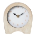 Horloge de table Alexandra House Living Marron Beige Bois Métal 14 x 16 x 5 cm