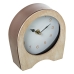 Horloge de table Alexandra House Living Marron Beige Bois Métal 14 x 16 x 5 cm