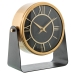 Table clock Alexandra House Living Black Golden Metal 20 x 17 x 8 cm