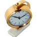 Horloge de table Alexandra House Living Blanc Doré Métal Marbre 20 x 16 x 5 cm