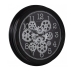 Wall Clock Alexandra House Living Black Acrylic Plastic 36 x 7 x 36 cm Silver